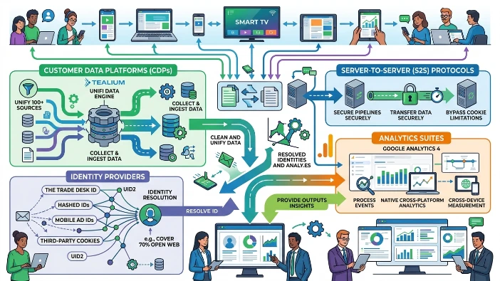 What tools enable multi-platform audience tracking
