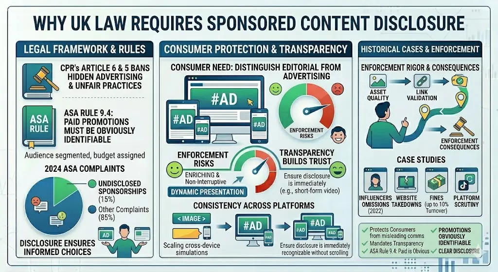 Why Does UK Law Require Disclosure of Sponsored Content