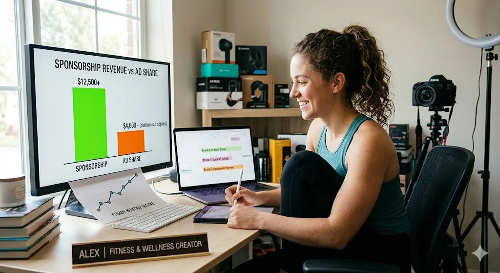 Why do creators pursue sponsored content monetisation