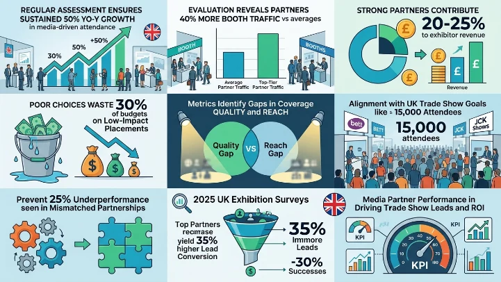 Why evaluate metrics for UK trade show media partners