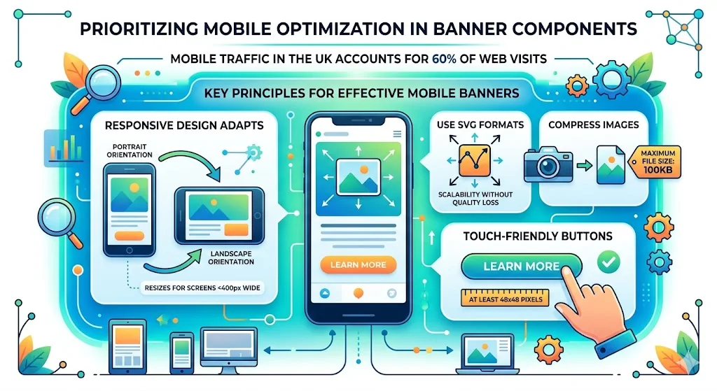 Why prioritize mobile optimization in banner components