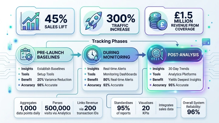 Why track media coverage impact on product launches specifically