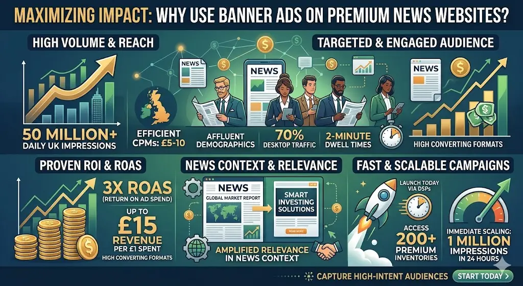 Why use banner ad formats on premium news websites today