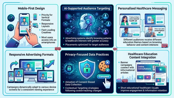How are telemedicine banner ads evolving in the United Kingdom