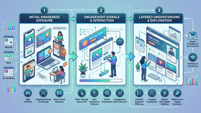 How banner campaigns structure education awareness online