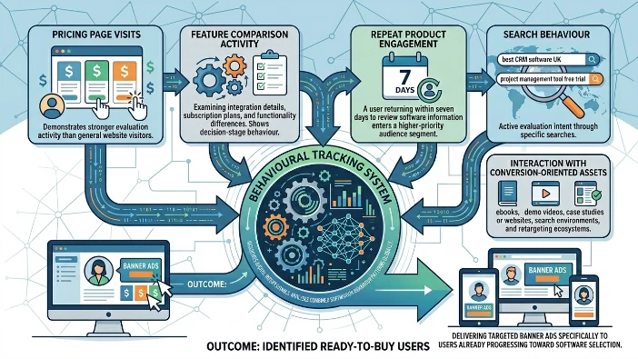 How do SaaS platforms identify ready-to-buy users