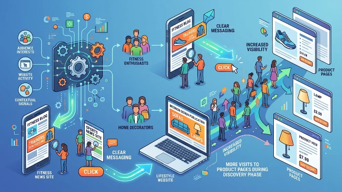 How do banner ads increase product page traffic