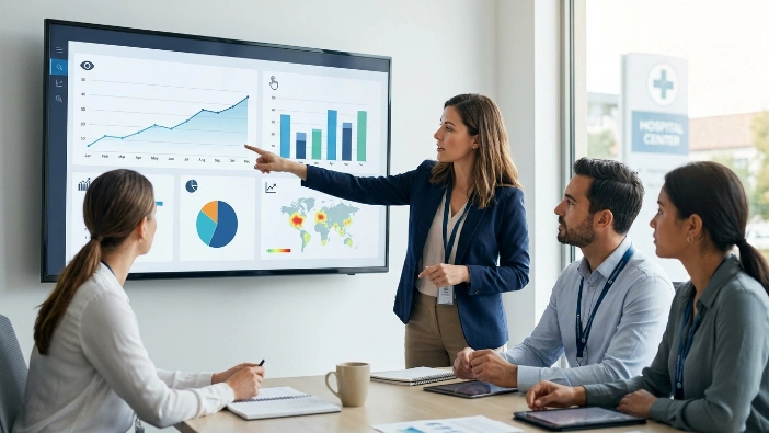 How do medical centers measure awareness from condition-based banner ads?