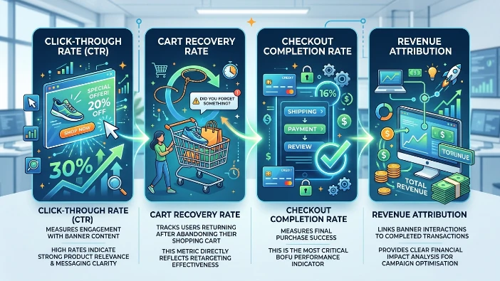 How do online shops measure conversion from banner ads