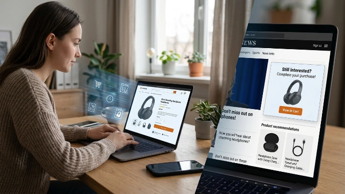 How do online shops personalise banner retargeting campaigns?