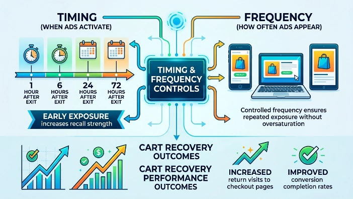 How do timing and frequency affect cart recovery performance?