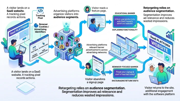 How does SaaS website retargeting work
