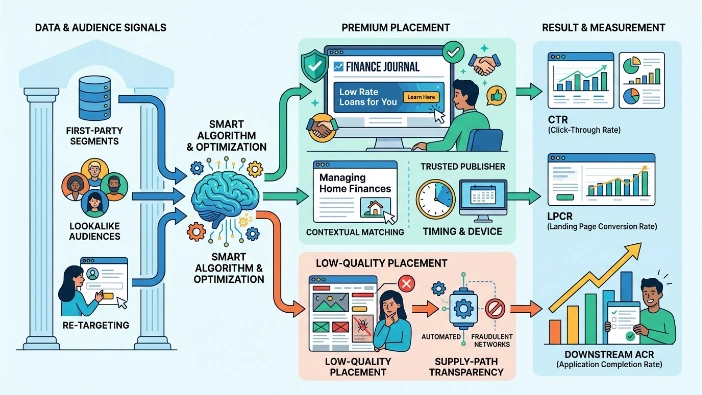 How does targeting and placement increase trust and application rates