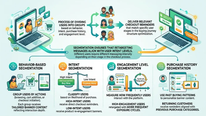 How is customer segmentation used in banner retargeting systems