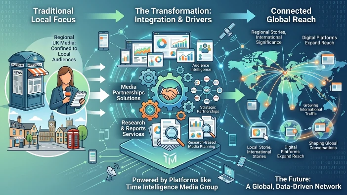 The Evolution of Local Journalism into a Global Information Network