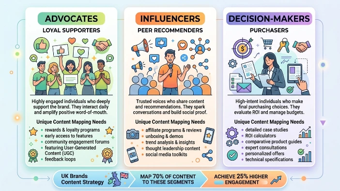 What are the 3 specific media partner audience segments