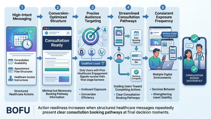 What components define effective final stage healthcare banner campaigns