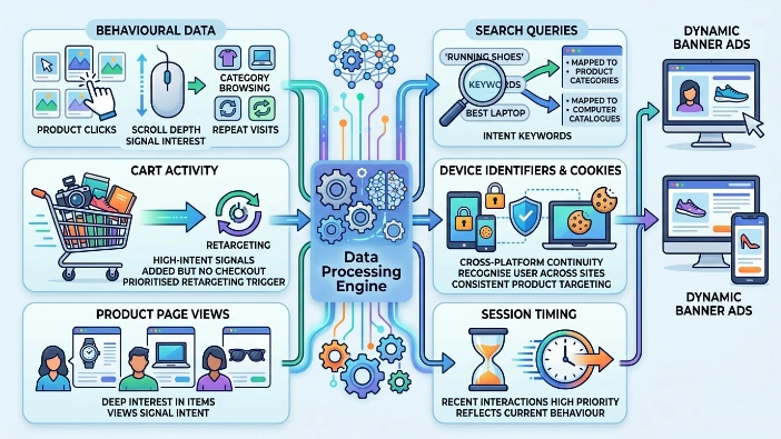 What data powers dynamic banner ad personalisation