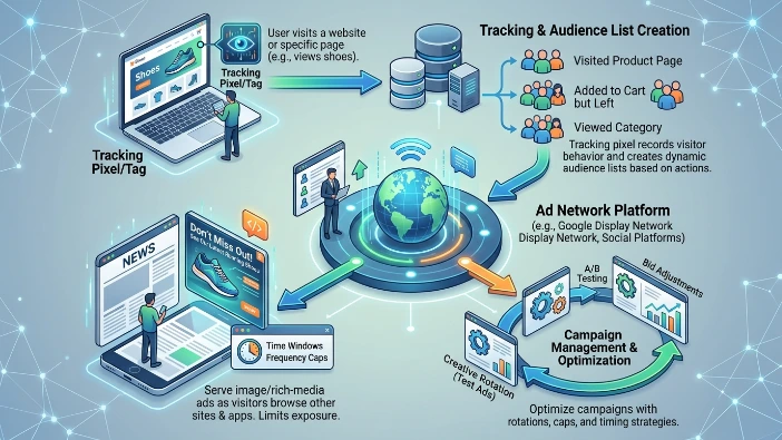 What is display remarketing advertising and how does it work