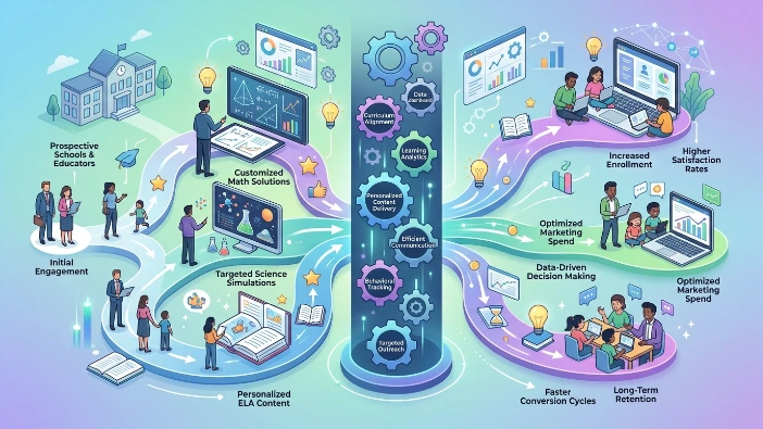 What is the importance of curriculum-focused lead nurturing in modern EdTech systems