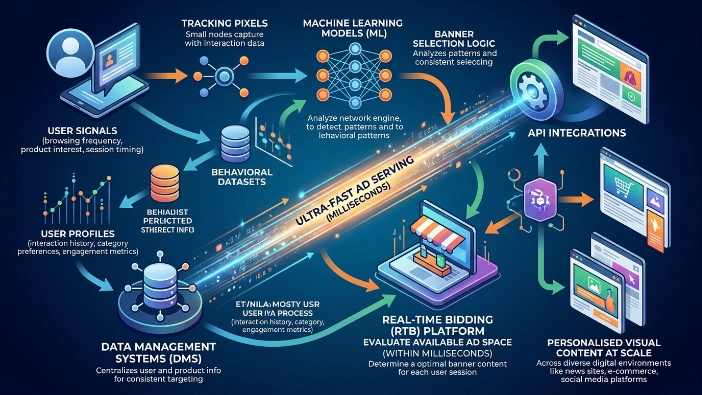 What technologies power high-performance banner advertising systems