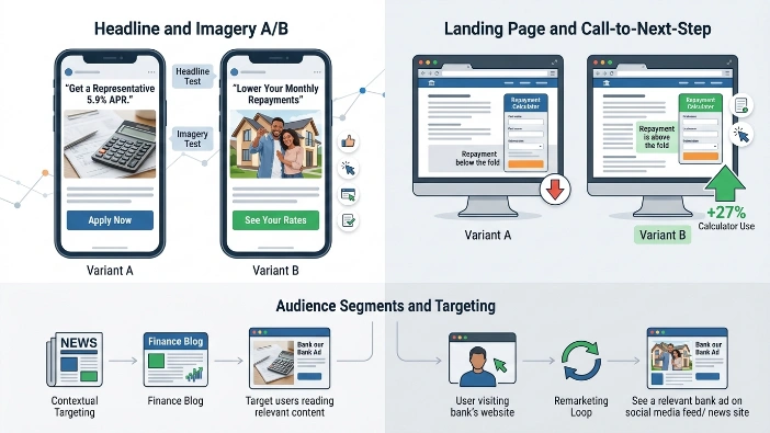 What testing methods improve informational ad performance