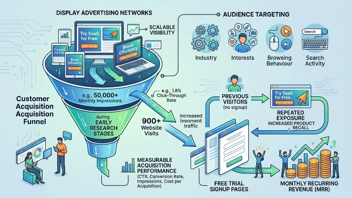 Why do SaaS companies use banner ads for free trial growth