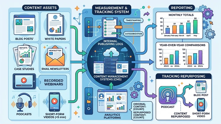 How did firms measure “content output”