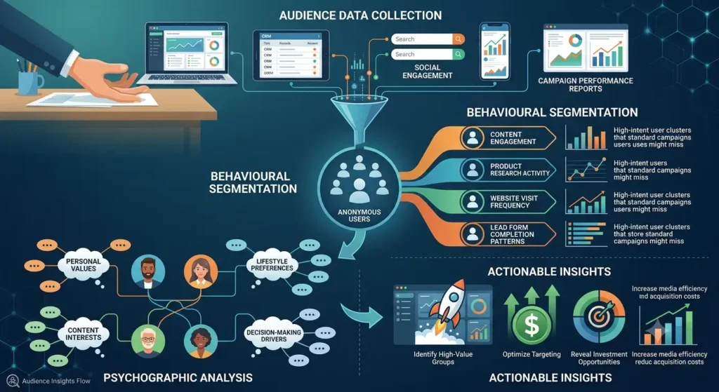 How did the audience insights process work