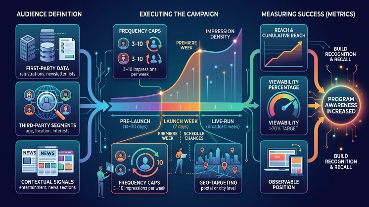 How do display campaigns increase program awareness?