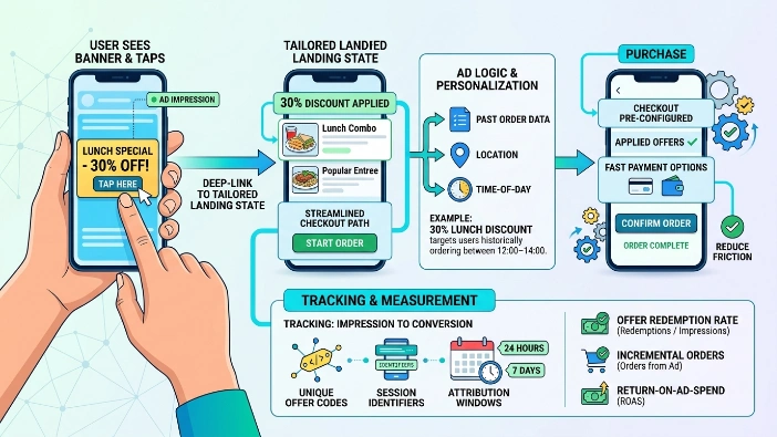 How do offer based banner ads move users from engagement to purchase