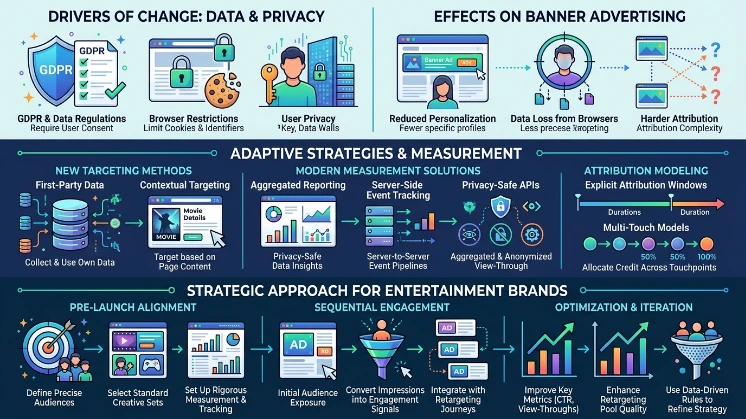 How do privacy and measurement changes affect banner advertising