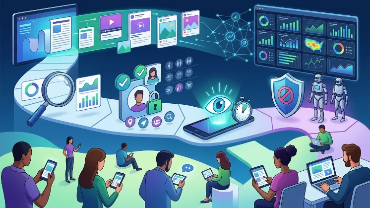 How do sponsored content partners reach and verify audience quality