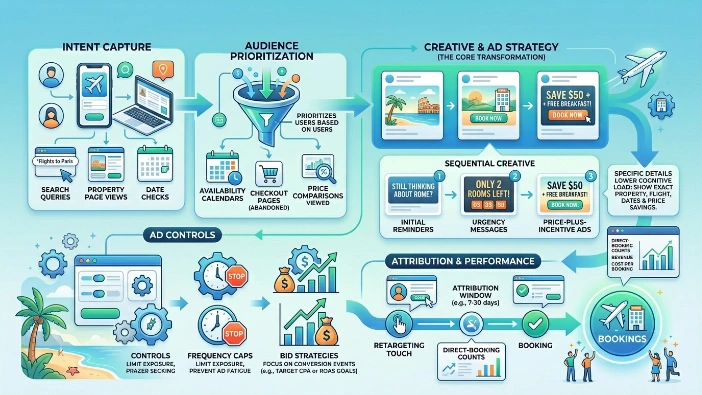 How do travel retargeting campaigns convert consideration into bookings