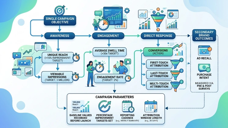 How do you define clear KPIs for sponsored content