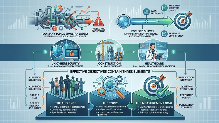 How do you define the objective of a UK industry survey