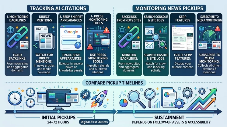 How do you measure success for AI citations and news pickups
