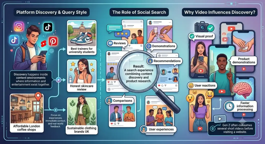 How does Gen Z start a brand search journey