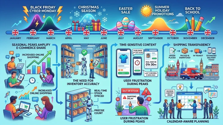 How does this trend connect to seasonal and campaign dynamics across the UK?
