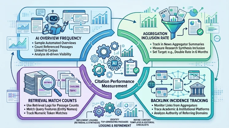 How should editors and content teams measure citation performance