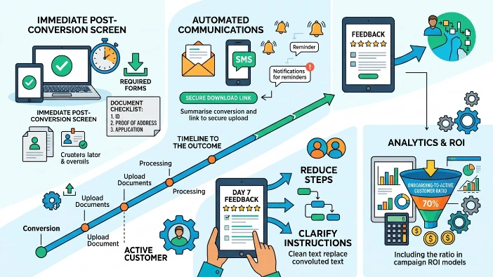 How should organisations optimise post-conversion journeys