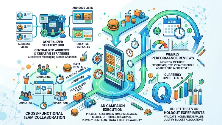 How should teams structure operations for display-driven consideration