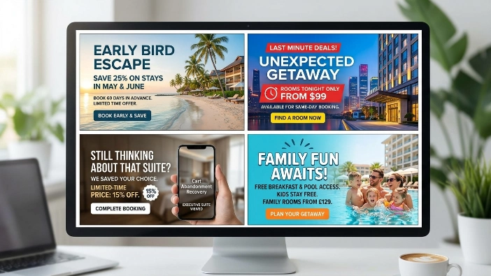 What are practical use cases for hotel banner ads