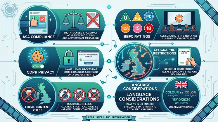 What are the legal and regional considerations for UK banner campaigns
