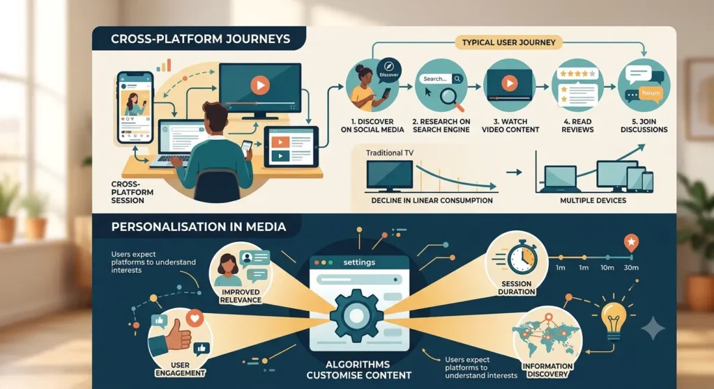 What behavioural trends are shaping media consumption in the UK