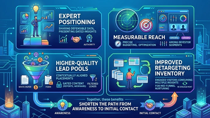 What benefits do firms gain from using market insight ads