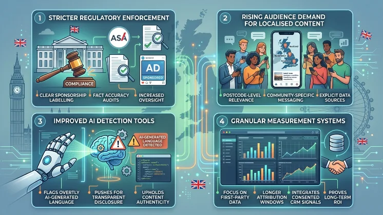 What future changes will affect sponsored content engagement in the UK