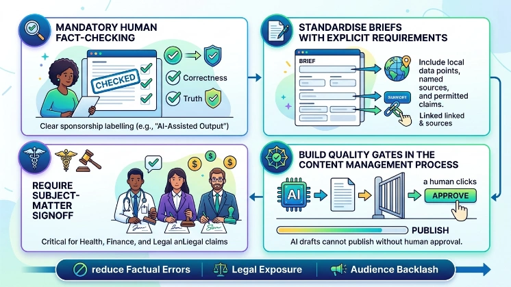 What immediate steps reduce failure risk in AI workflows