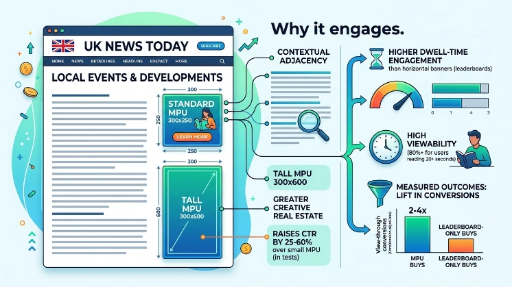 What is an MPU and why does it engage readers on UK news sites