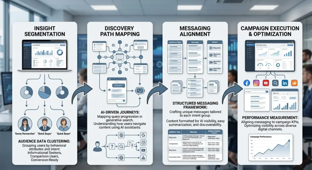 What is the process for turning UK audience insights into campaign strategy